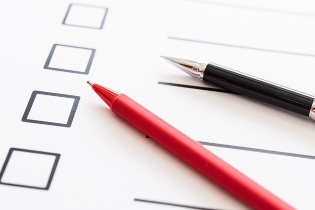 チェック表・ペン2本