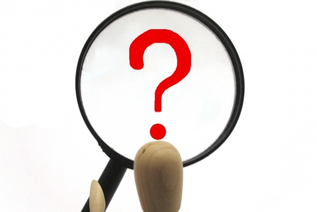 虫眼鏡・クエスチョンマーク